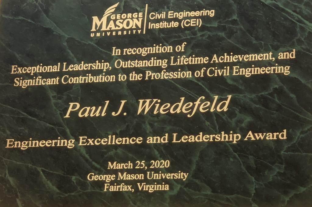 Paul Wiedefeld Award